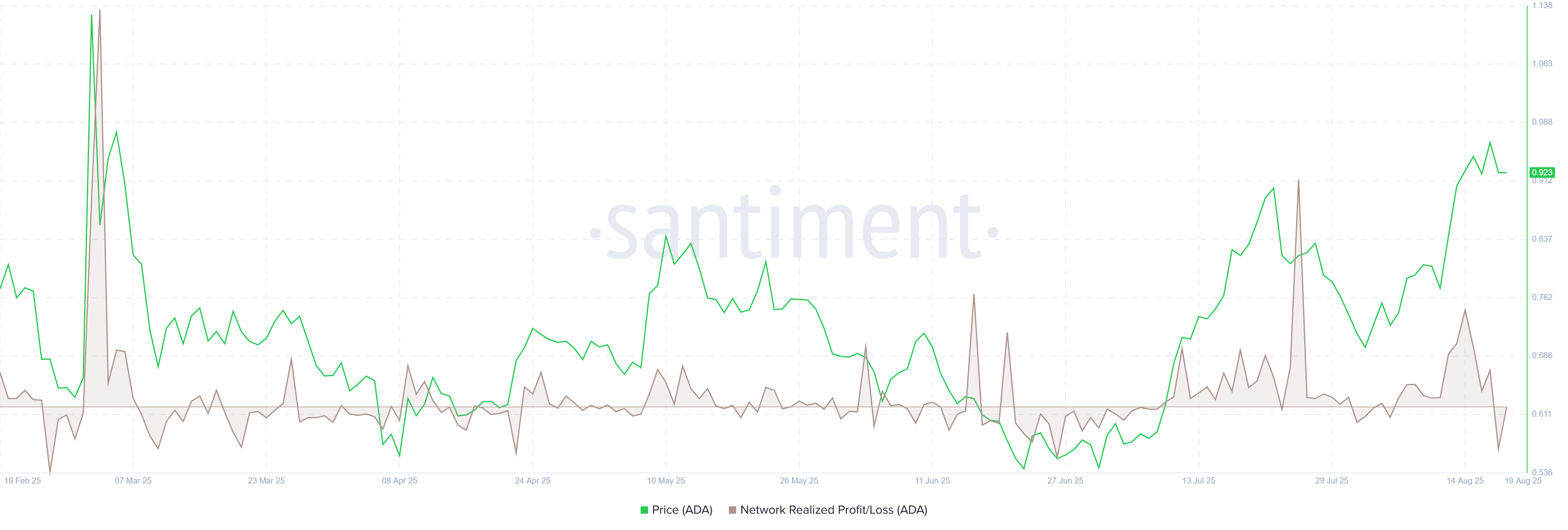 卡尔达诺的 NPL 图表。来源：Santiment 